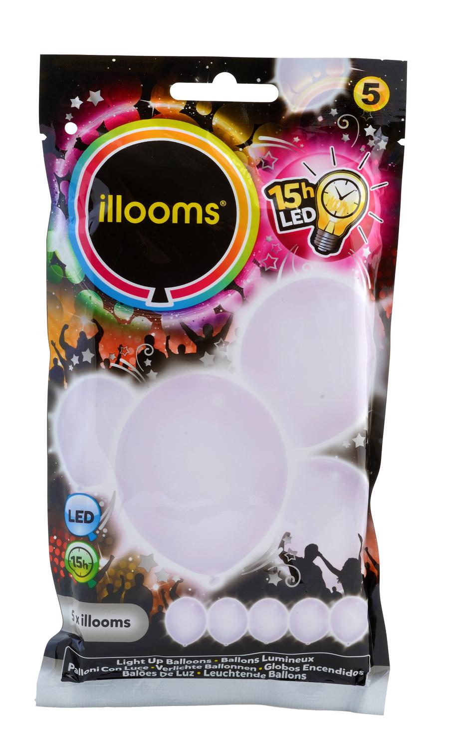 LOT DE 5 BALLONS LUMINEUX BLC