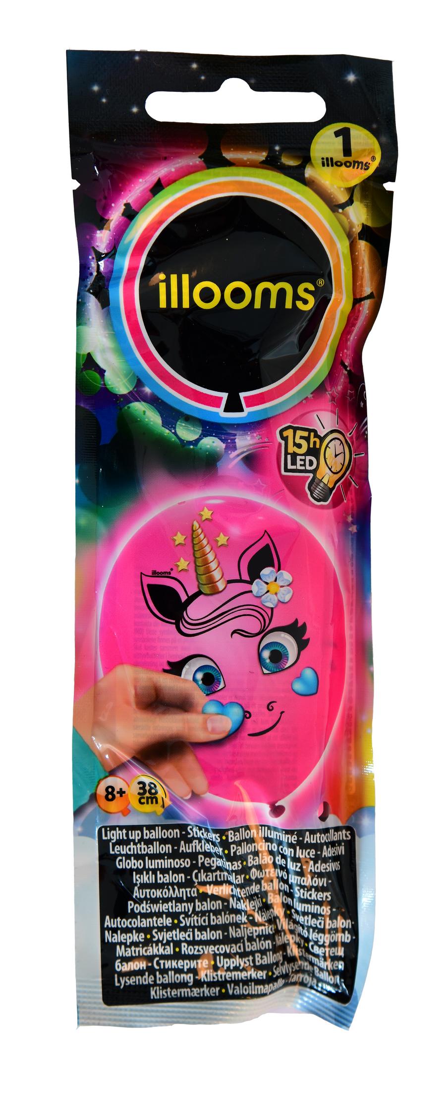 BALLON LUMINEUX LICORNE 38CM