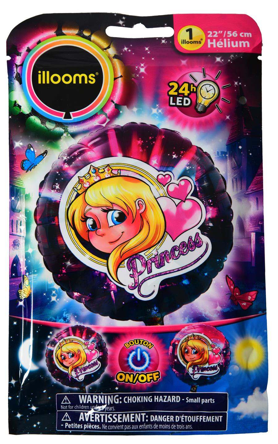 BALLON LUMINEUX PRINCESS 56CM