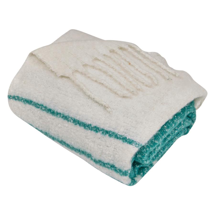 PLAID EFFET MOHAIR VERT