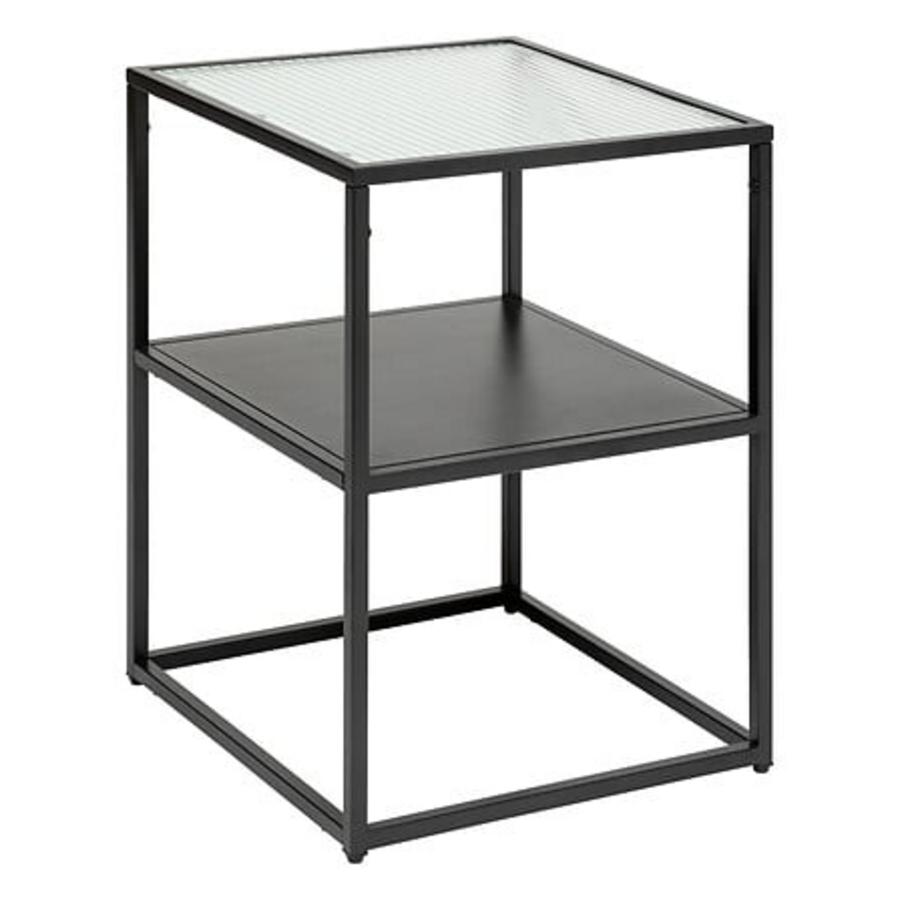 TABLE BASSE ALDIR NOIR & VERRE
