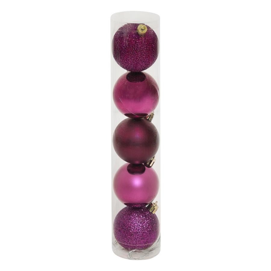 BOULES 50MM VIOLET X5PCS