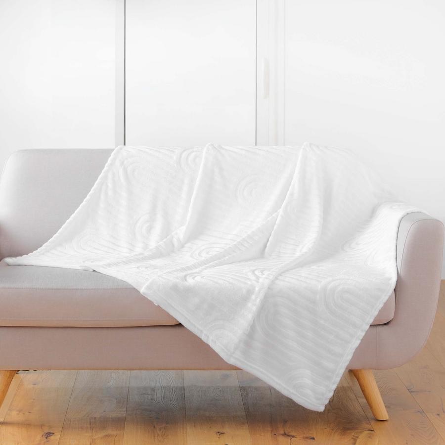 PLAID 125X150CM - BLANC
