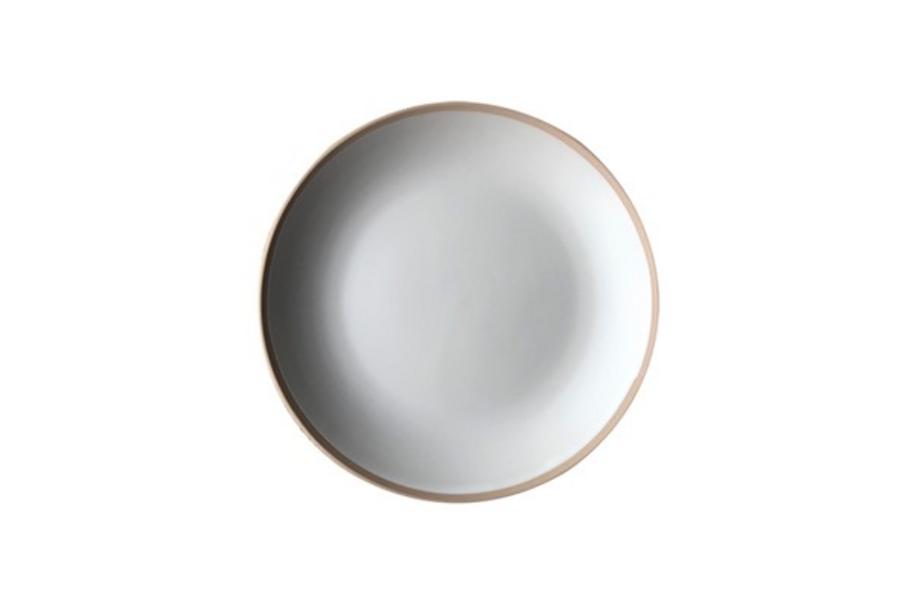 ASSIETTE PLATE EN GRES BEIGE