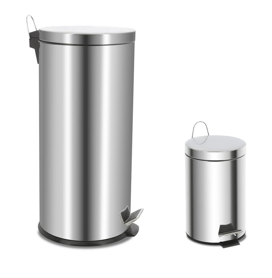 SET DE 2 POUBELLES A PEDALE