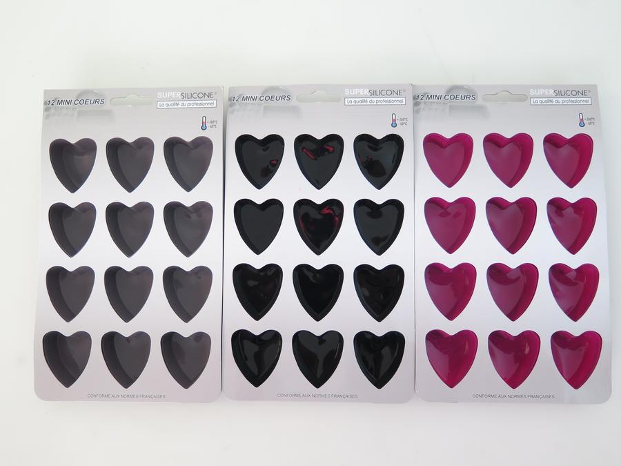 MOULE SILICONE 12 MINI COEURS