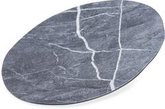 ASSIETTE MELAMINE GRIS MARBRE