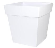 POT TOSCANE CARRE BLANC 50CM