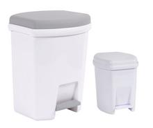 LOT DE 2 POUBELLES 27L & 6L