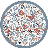ASSIETTE EN CARTON FLORAL