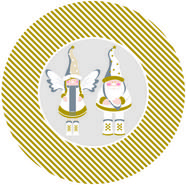 ASSIETTE EN CARTON - ANGES OR