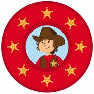 ASSIETTE EN CARTON COWBOY