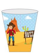 GOBELET EN PLASTIQUE - COWBOY