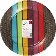 ASSIETTE EN CARTON STRIPES