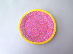ASSIETTE EN CARTON GIRLY FLEUR