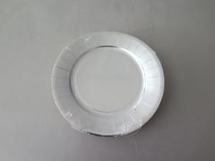 ASSIETTE EN CARTON- ARGENT