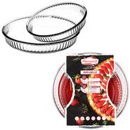 LOT DE 2 PLATS A TARTE 32/26CM