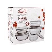 SET DE 5 BOLS EN VERRE