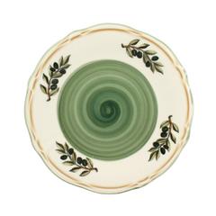 ASSIETTE PLATE EN GRES OLIVE