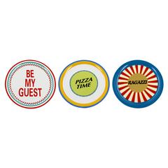 ASST/ ASSIETTES PIZZA D.30CM