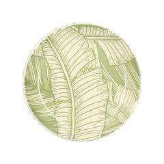 ASSIETTE CREUSE LEAVES 20.5CM