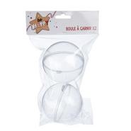 SET 2 BOULES TRANSPARENTES