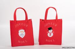 SAC FEUTRE 25X22CM PN ROUGE