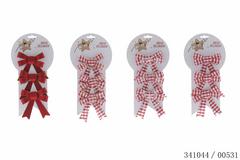 NOEUD PAPILLON ROUGE X3PCS