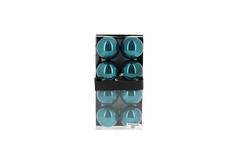 SET DE 8 BOULES BLEU TURQUOISE