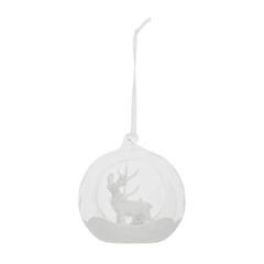 BOULE 8CM TRANSP VERRE RENNE BOULE 8CM TRANSP VERRE RENNE