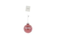 BOULE DE NOEL ROUGE D.8CM