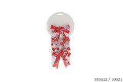 SET3 NOEUDS 9X13CM ROUGE