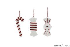 ASST3 SUSP BONBON ROUGE BLANC