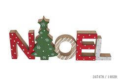ORNEMENT NOEL 30X2X13.5CM BOIS
