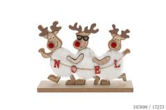ORNEMENT CERF 18X4X13CM BOIS