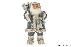 PERE NOEL GRIS FOURRURE