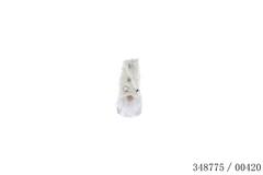 GNOME 14X8X23CM BLANC MOTIF OR