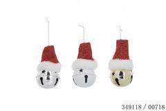 ASST3 GRELOTS BONNET NOEL 8CM