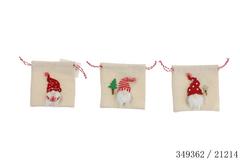 ASST3 SAC JUTE GNOMES BLC-ROUG