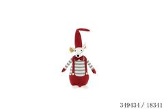 SOURIS PELUCHE 34CM ROUGE
