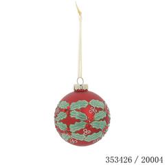 BOULE VERRE 8CM ECOSSAIS OR BOULE VERRE 8CM ECOSSAIS OR