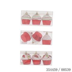 ASST3 SUSP CUPCAKE 5X5X6CM RGE ASST3 SUSP CUPCAKE 5X5X6CM RGE