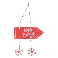 SUSP PLAQUE 13.5X14CM ROUGE AV SUSP PLAQUE 13.5X14CM ROUGE AV