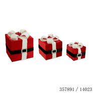 ASST3 CADEAUX TISSU ROUGE