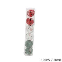 SET6 GRELOTS METAL BLC VERT RO SET6 GRELOTS METAL BLC VERT RO