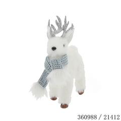 CERF DEBOUT ECHARPE BLEUE