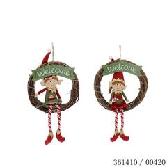 COURONNE LUTIN 2ASS 33X8X57CM