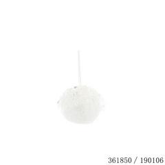 BOULE DE NOEL SEQUIN BLANC