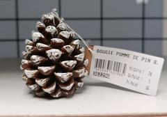 BOUGIE POMME DE PIN 8.5CM MARR