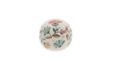 BOULE FLORALE RETRO D.10CM BOULE FLORALE RETRO D.10CM